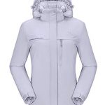 CAMEL CROWN Womens Ski Jacket Waterproof Snowboard Winter Snow Warm Ski Coat for Women New Gray L